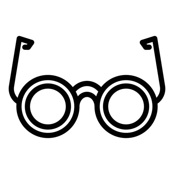 Vak mozgássérült szemüveg ikon, körvonalazott stílus — Stock Vector
