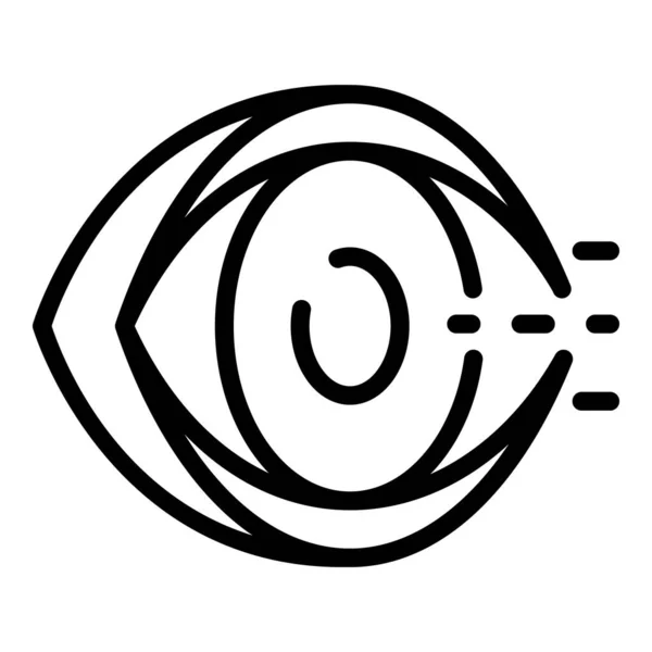 Reind eye man icon, outline style — стоковый вектор