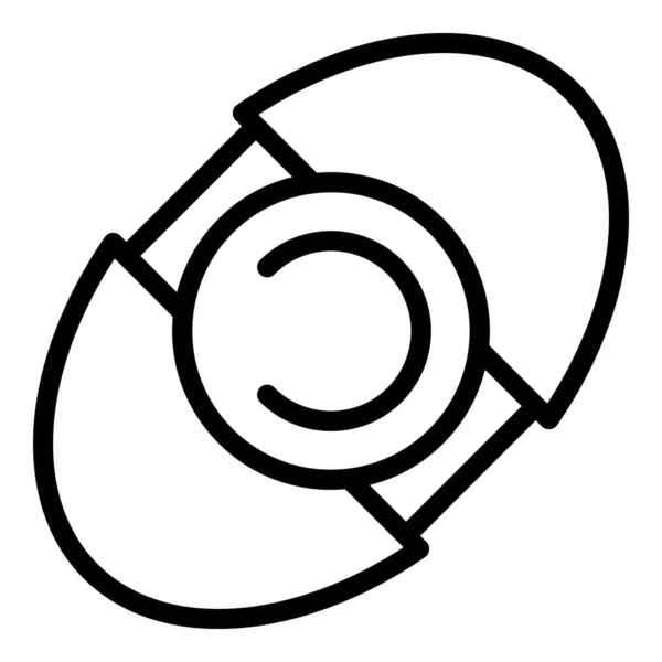 Weichspüler-Kapsel-Symbol, Umriss-Stil — Stockvektor