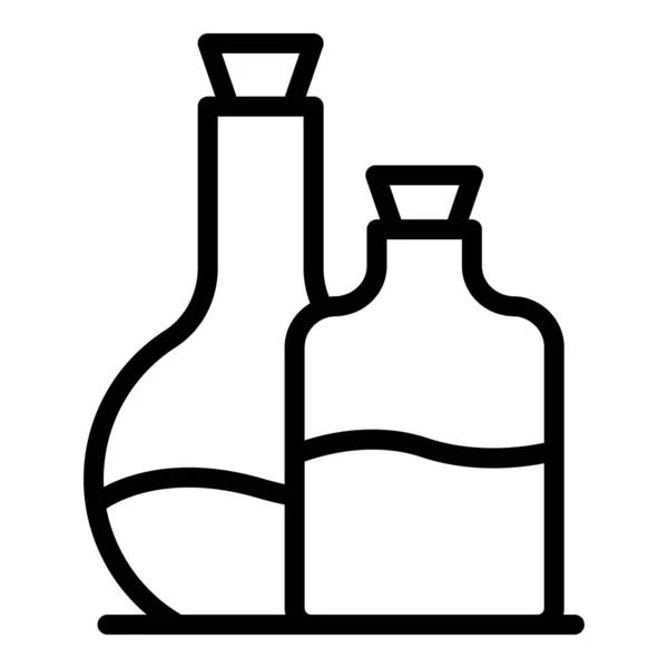 Icono de aceite esencial de sabor, estilo de esquema — Archivo Imágenes Vectoriales