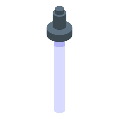 Temel yağlar pipet simgesi, izometrik biçim