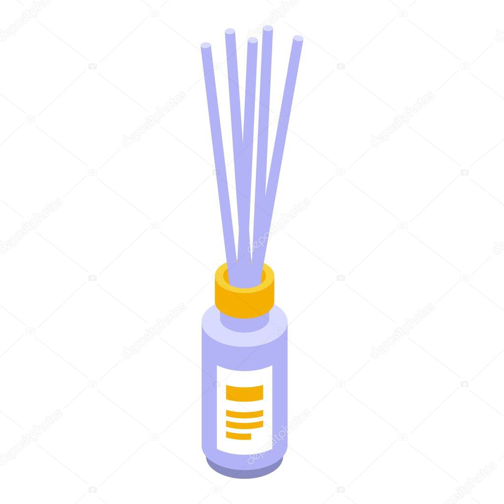 Spa sticks diffuser icon. Isometric of spa sticks diffuser vector icon for web design isolated on white background