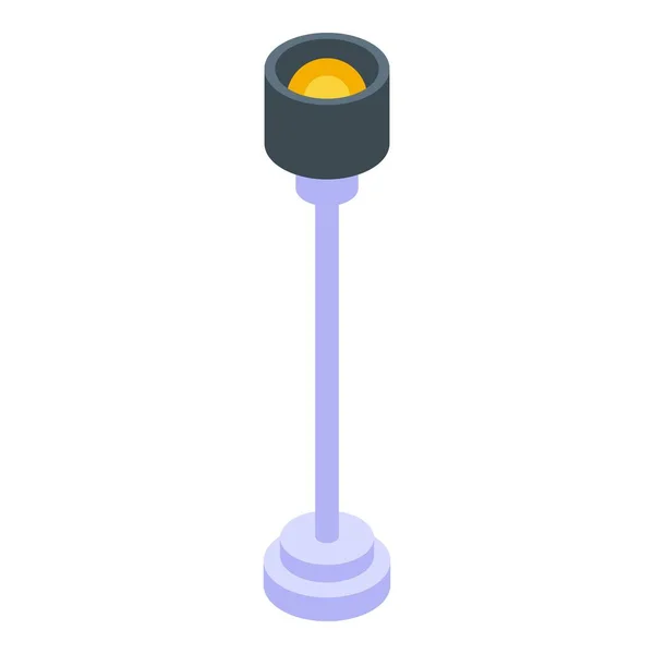 Inicio icono de la lámpara de oficina, estilo isométrico — Vector de stock