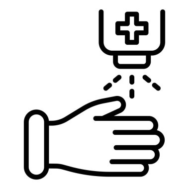 Eller dezenfeksiyon simgesi, taslak biçimi