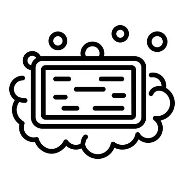 Sabun dezenfekte ikonu, taslak biçimi