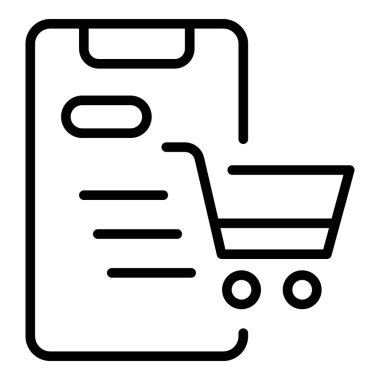 Smartphone shop ev dağıtım simgesi, özet biçimi