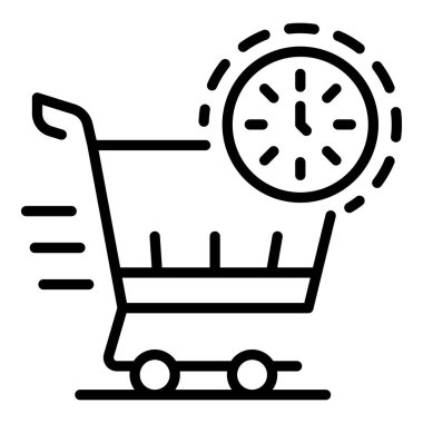 Hızlı servis ev dağıtım simgesi, özet biçimi