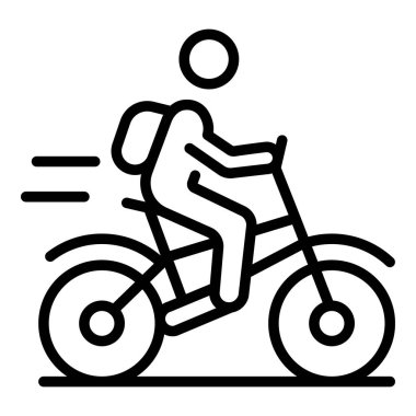 Motosikletle eve teslim simgesi, taslak biçimi