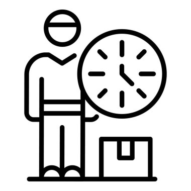 Kurye eve teslim simgesi, taslak biçimi