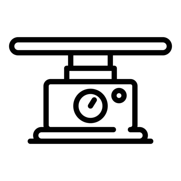 Inicio escala de cocina icono, contorno de estilo — Vector de stock