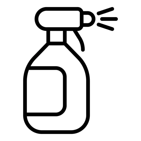 Spray disinfection icon, outline style — Stock Vector