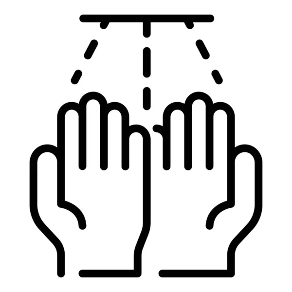 Ícone de secador de mãos, estilo esboço —  Vetores de Stock