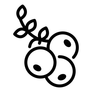 Rowan böğürtlen ikonu, taslak tarzı