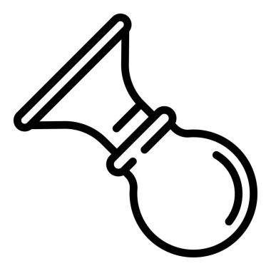 Göğüs manuel pompa simgesi, özet biçimi