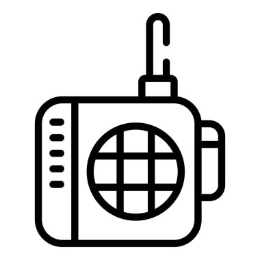 Bebek telsizi konuşma simgesi, taslak biçimi