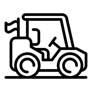 Golf makinesi simgesi, özet biçimi