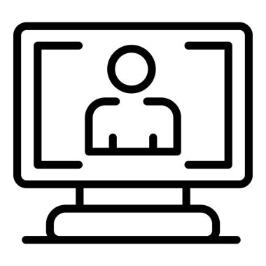 Çevrimiçi görüntülü sohbet simgesi, özet biçimi