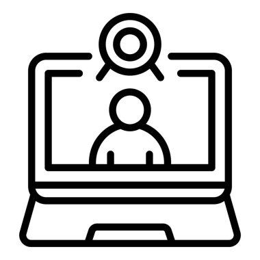 Web kamerası arama simgesi, özet biçimi