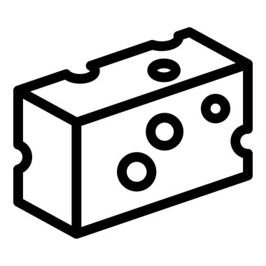 Çedar peyniri simgesi, taslak biçimi