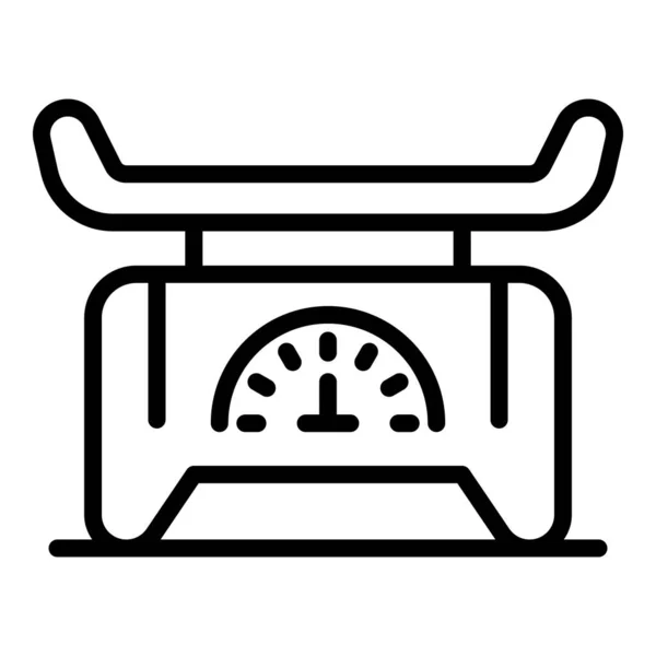 Icono de escalas de bebé, estilo de contorno — Vector de stock