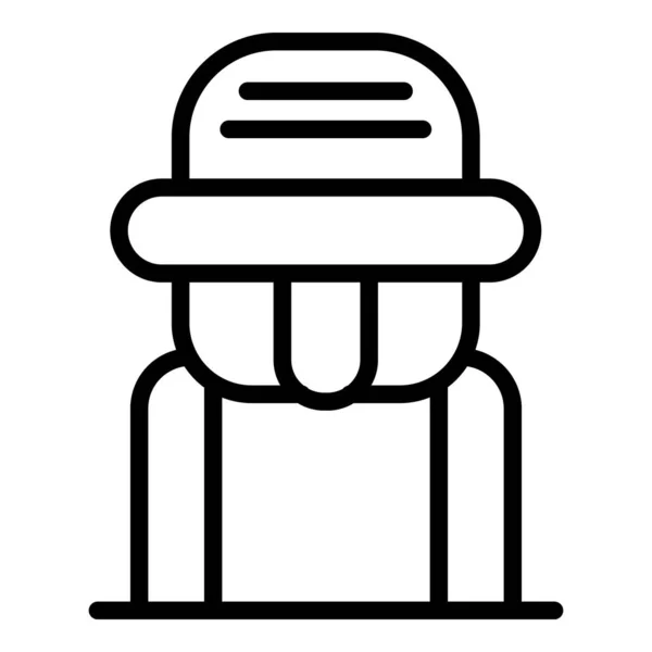 Baby chair icon, outline style — Stock Vector