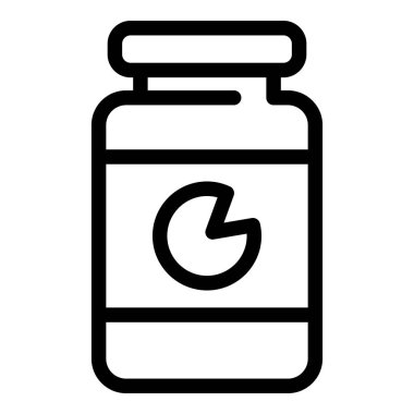 Peynir kavanozu simgesi, taslak biçimi