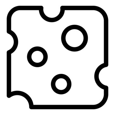 Dilimlenmiş peynir simgesi, taslak biçimi