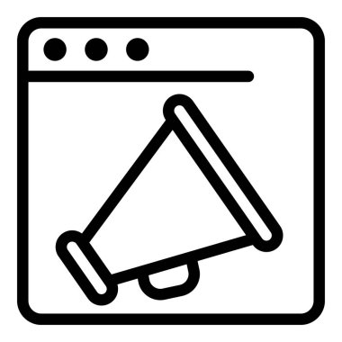 Megafon tarayıcı simgesi, özet biçimi