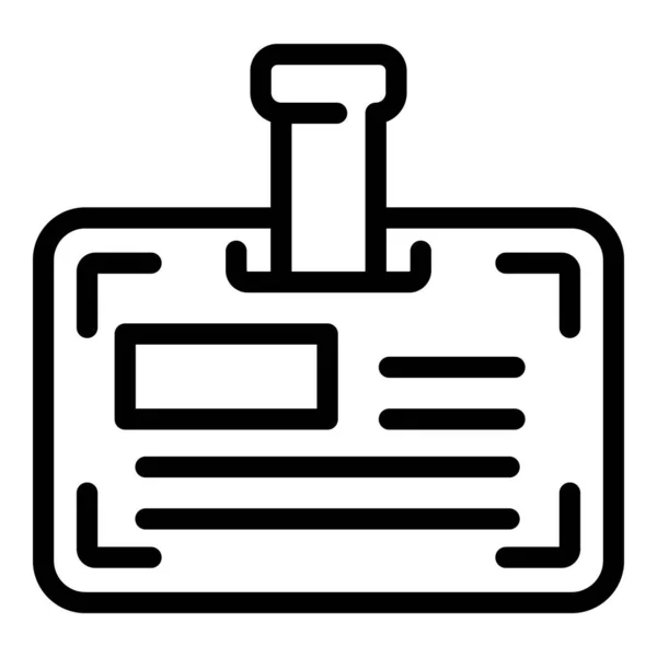 Icona distintivo di qualità, stile contorno — Vettoriale Stock