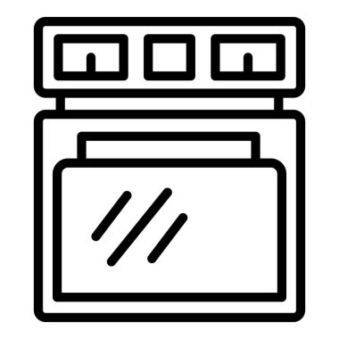 Ev fırını simgesi, taslak biçimi