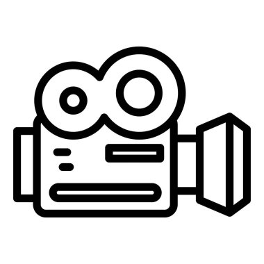 Film kamerası simgesi, özet biçimi