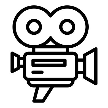 Profesyonel kamera simgesi, özet biçimi