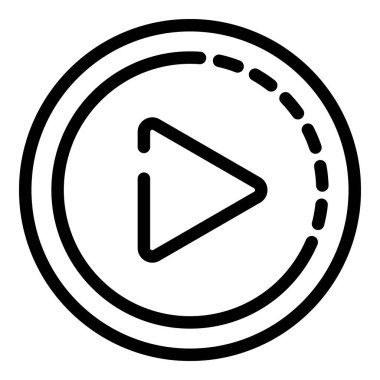 Çalma düğmesi simgesi, taslak biçimi