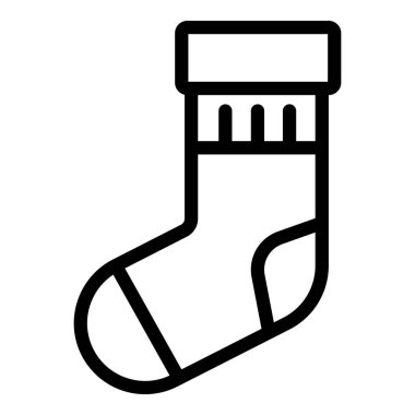 Noel çorabı ikonu, taslak biçimi