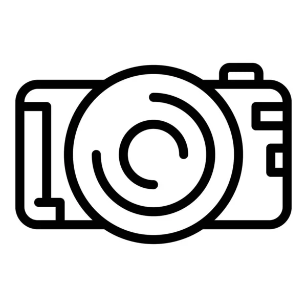 Videokamera-Symbol, Umrissstil — Stockvektor