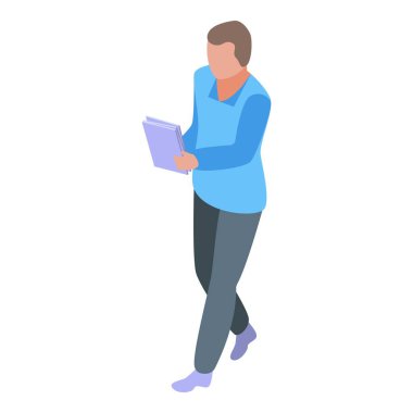 Dış kaynak kağıtları simgesi, izometrik biçim