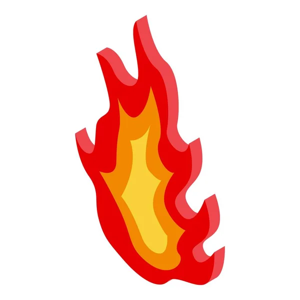 たき火のアイコン、等方式 — ストックベクタ