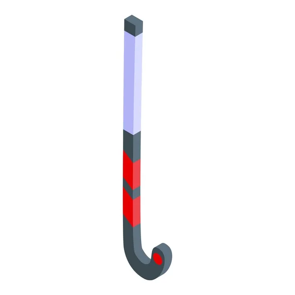 Hurling stick icono, estilo isométrico — Vector de stock