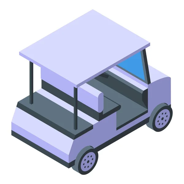 Icono de coche de golf, estilo isométrico — Vector de stock