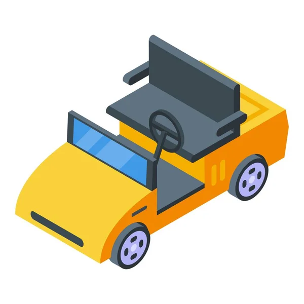 Golf electric cart icon, isometric style — Stock Vector