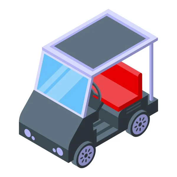 Ausstattungssymbol für Golfwagen, isometrischer Stil — Stockvektor
