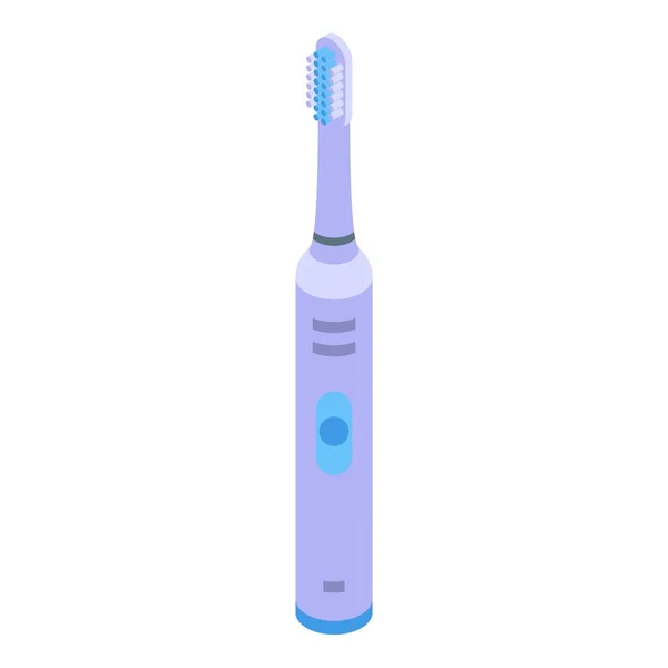 Elektryczna ikona urządzenia szczoteczki do zębów, w stylu izometrycznym — Wektor stockowy
