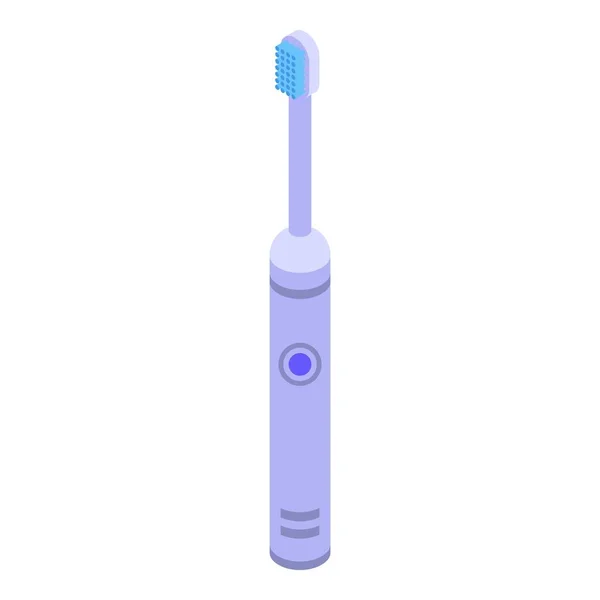 Brosse à dents électrique santé icône, style isométrique — Image vectorielle