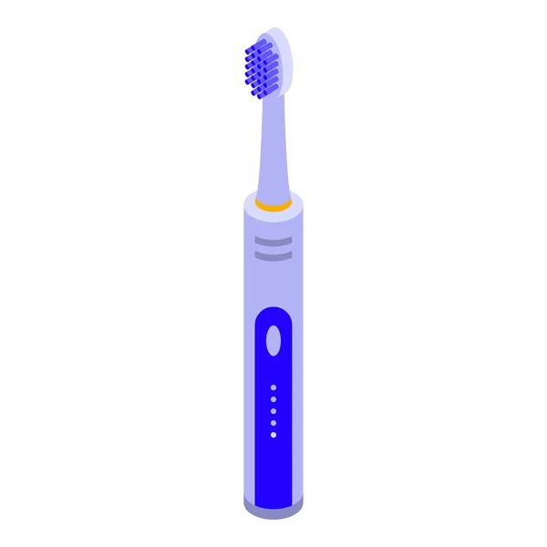 Tandkräm elektrisk tandborste ikon, isometrisk stil — Stock vektor