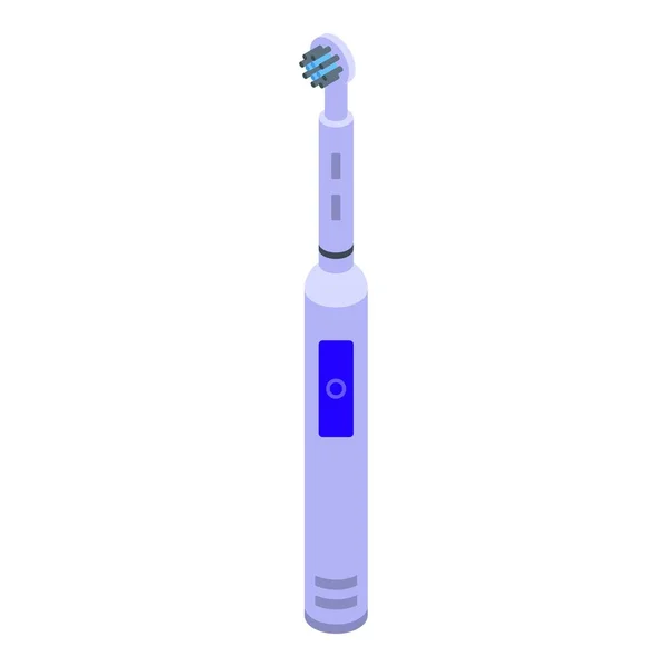 Brosse à dents électrique à poils icône, style isométrique — Image vectorielle