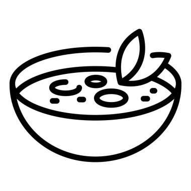 Yunan çorba kasesi ikonu, özet tarzı