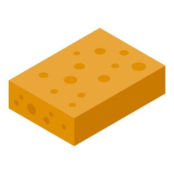 Farm cheese icon, isometric style — Stock Vector