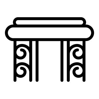 Yunan antik sütun simgesi, özet biçimi