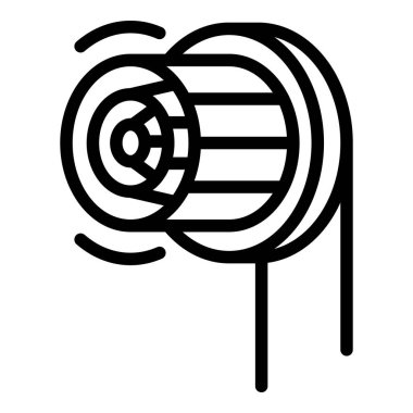 Elektrikli diş fırçası plastik baş simgesi, dış hat biçimi