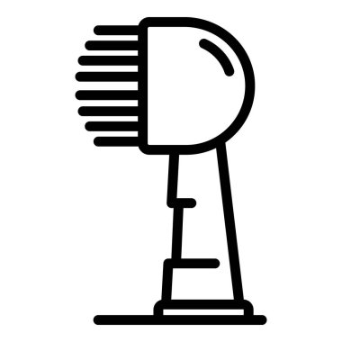 Elektrikli diş fırçası başlığı simgesi, dış hat biçimi